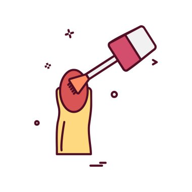 Kozmetik simgesi tasarım vektörü