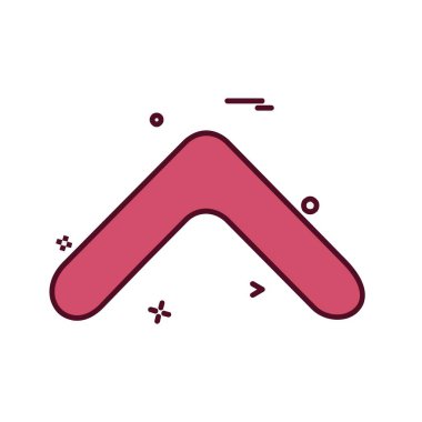 Yukarı ok simgesi tasarım vektörü