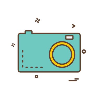 Kamera simgesi tasarım vektörü