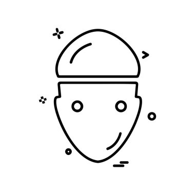 Çalışma araçlar simgesi tasarım, renkli vektör çizim 