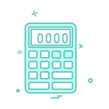 Hesap makinesi simgesi tasarım vektörü 