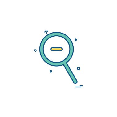 Simge tasarlamak vektör zoom 