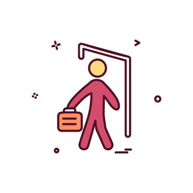 Seyahat simgesi tasarım vektörü