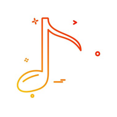 Müzik simge tasarlamak vektör 