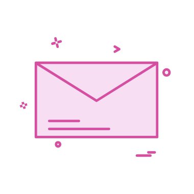 İleti simgesi tasarım vektörü