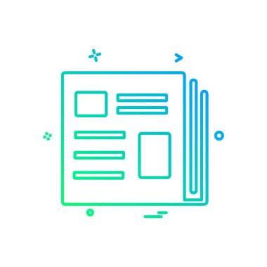 defter simge tasarlamak vektör