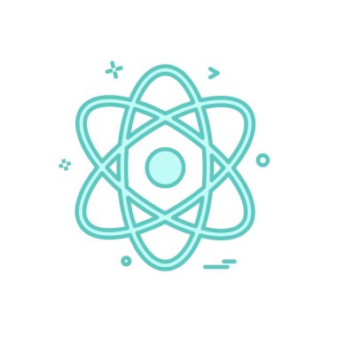 Nükleer simge tasarlamak vektör 