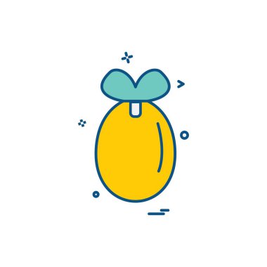 Meyve simgesi tasarım vektörü