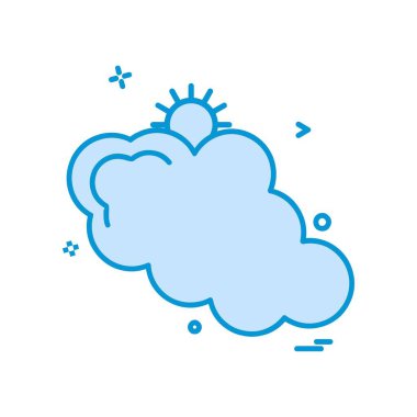 Sadece simge vektör üzerinde beyaz baclground hava