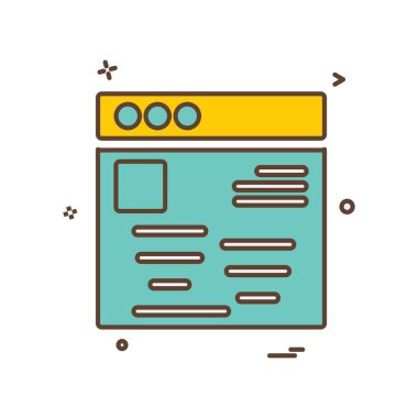 Web düzeni simge tasarım vektörü