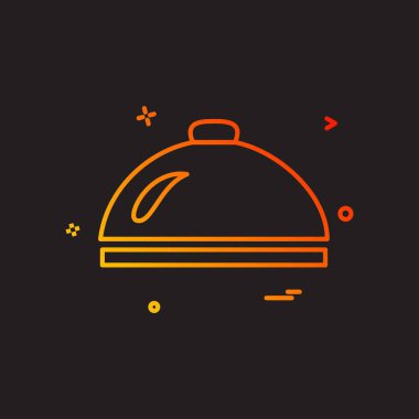 Tabak simgesi tasarım vektörü