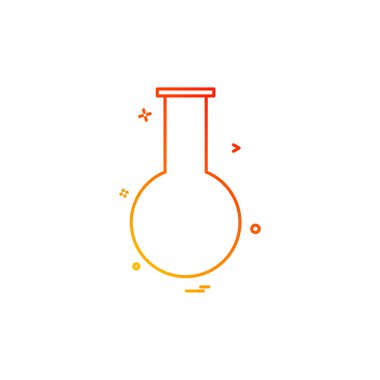 Şişesi simgesi tasarım, renkli vektör çizim