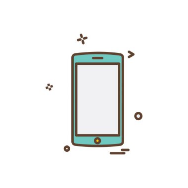 Mobil simge tasarım vektörü