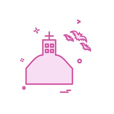 Cadılar Bayramı simgesi tasarım vektörü