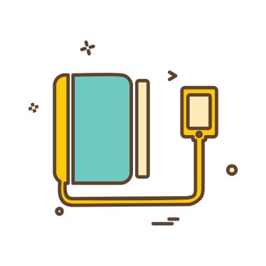 Tıbbi simge tasarım, renkli vektör çizim