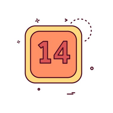 Takvim simge tasarlamak vektör 