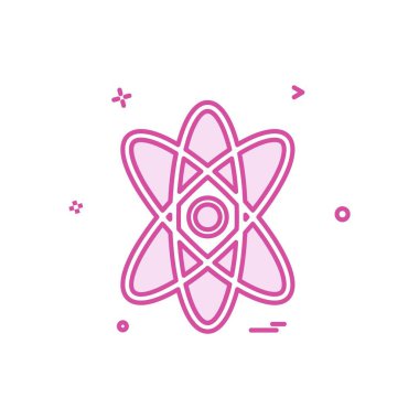 Nükleer simge tasarlamak vektör