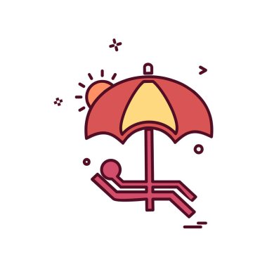 Yüzme simge tasarlamak vektör 