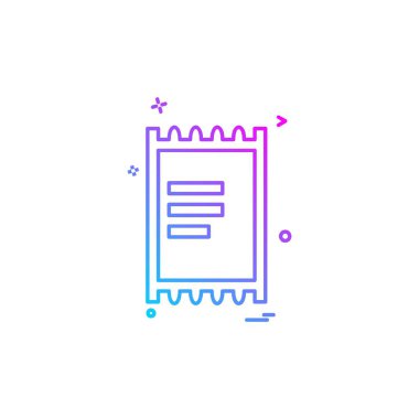 Belge simgesi tasarım vektörü