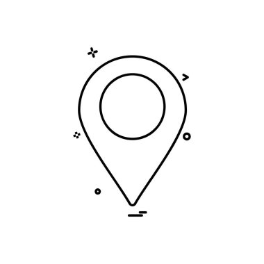 Gezinti simgesi tasarım, renkli vektör çizim