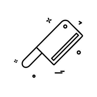 Kasap bıçağı simge tasarlamak vektör