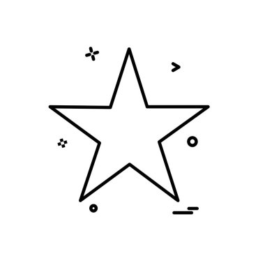 Beyaz arka plan üzerinde yıldız daire basit simgesi