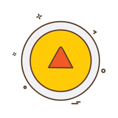 Yukarı ok simgesi tasarım vektörü