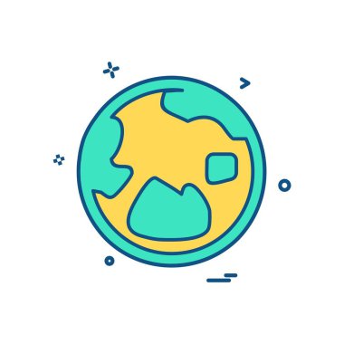 Küre simge tasarlamak vektör