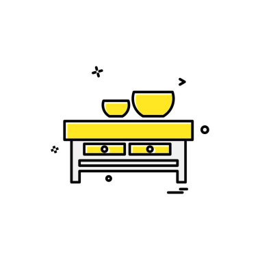 Mobilya tasarım vektörü 