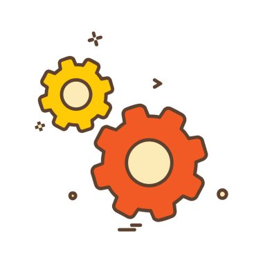 Dişli simge tasarlamak vektör