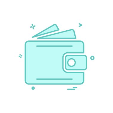 M-cüzdan simge tasarlamak vektör