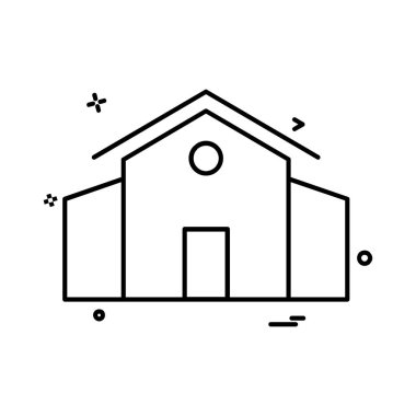 Ev simgesi tasarım vektörü