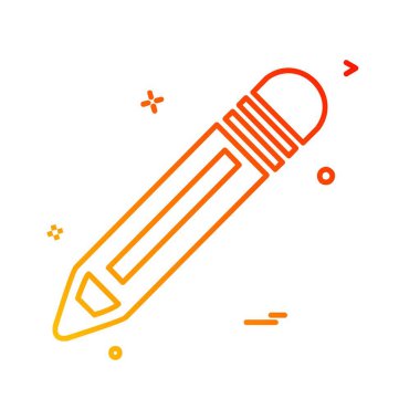 Kalem simgesi tasarım vektörü