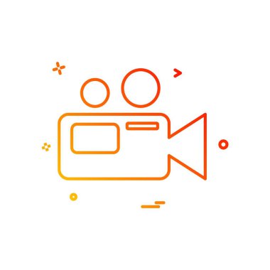 Kamera simgesi tasarım vektörü