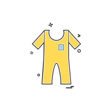 Giysi simgesi tasarım vektörü