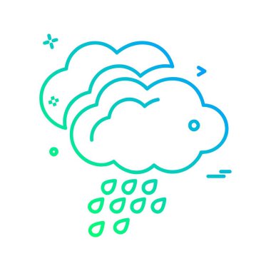 Weather simge vektör beyaz arka plan üzerinde