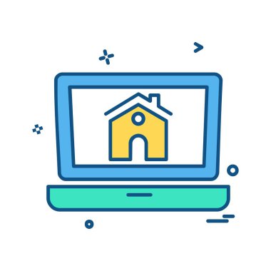 Ev simge tasarlamak vektör