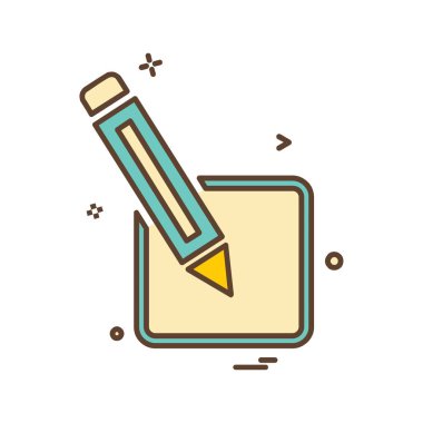 Kalem simge tasarlamak vektör