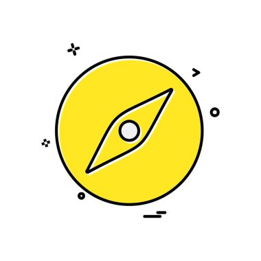 Pusula Simgesi Tasarım Vektörü