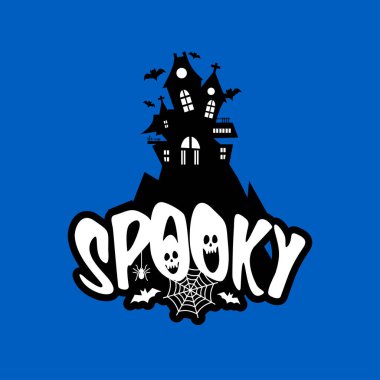 Tipografi tasarlamak vektör ile korkunç eğlenceli 