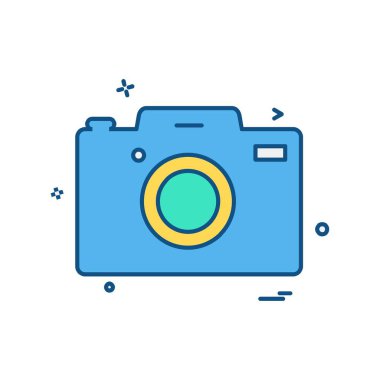 Kamera simgesi tasarım vektörü