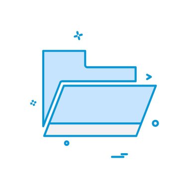 Klasör simge tasarlamak vektör