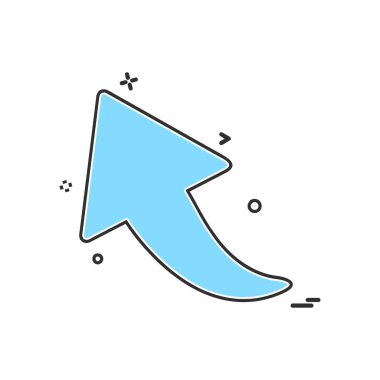 Yukarı ok simgesi tasarım vektörü