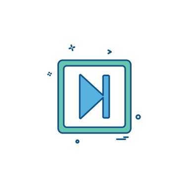 Sonraki simge tasarım vektörü