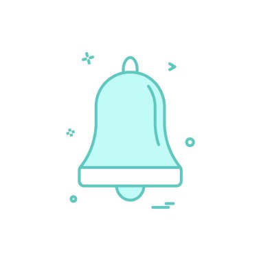 Çan alarm halka simge vektör tasarımı 