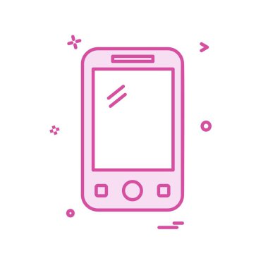Telefon simgesi tasarım vektörü