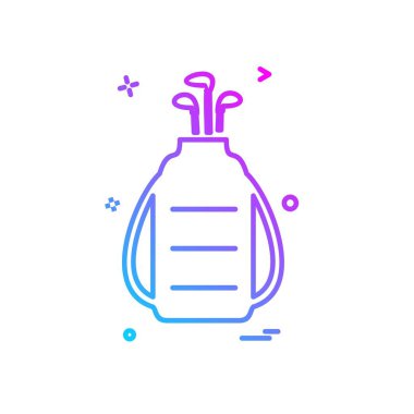 Golf simge tasarlamak vektör 