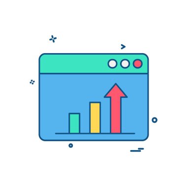 Web yerleşim simgesi tasarım vektörü