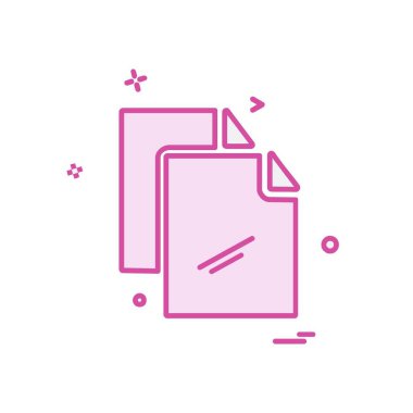 Dosya simgesi tasarım vektörü