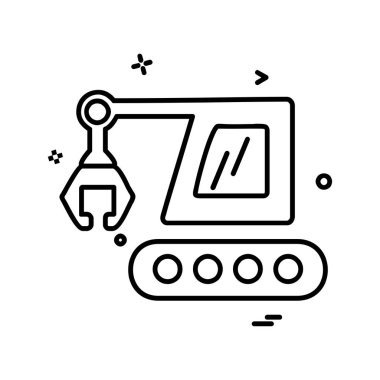 Çalışma araçları simge tasarım vektörü 